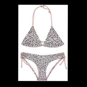 SHEKINI Girls Swimwear Halter Triangle Bikini Set Size 8/10 NWT